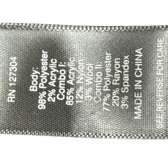 Ali Miles Petite Womens Leopard Print Mixed Media Lagenlook Light Sweater sz PL - Picture 15 of 16